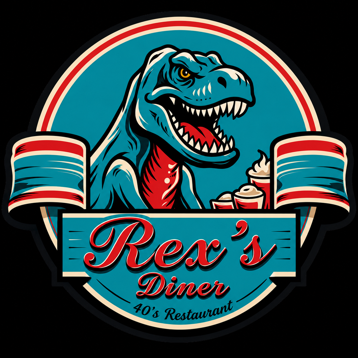 Rex's Diner Logo